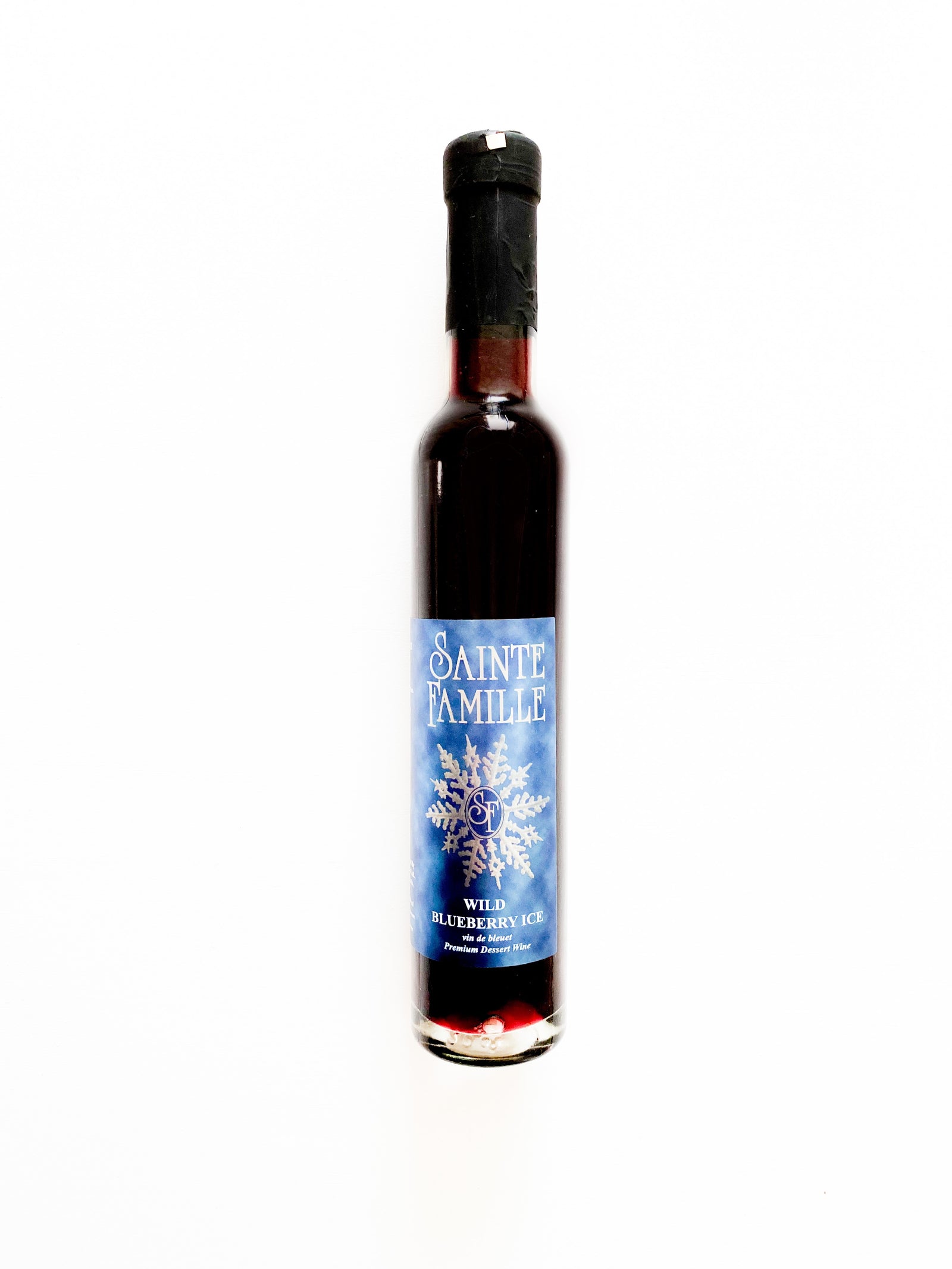 Bottle of Sainte-Famille Wild Blueberry Icewine.
